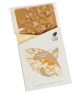 Tablette Chocolat Blanc 35%, Caramel Beurre Salé